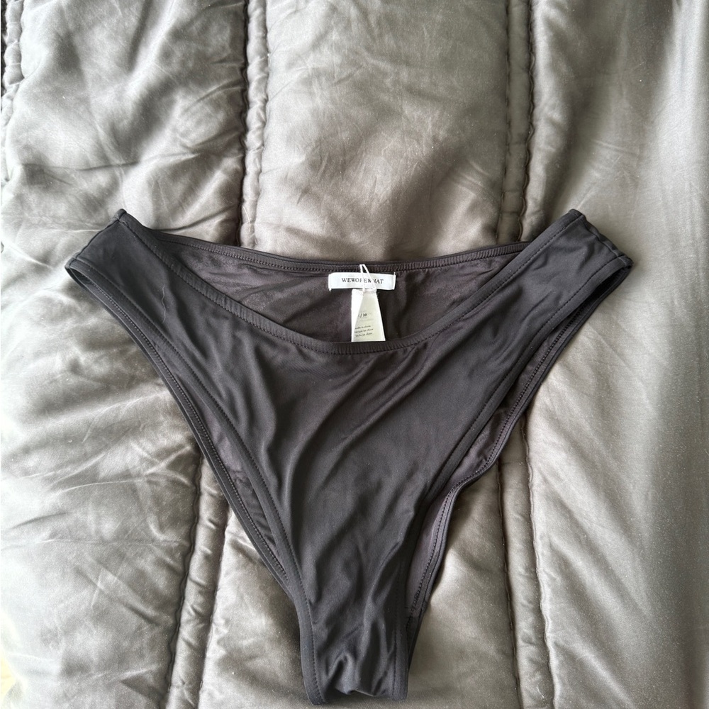 WeWoreWhat Charcoal Bikini Bottom